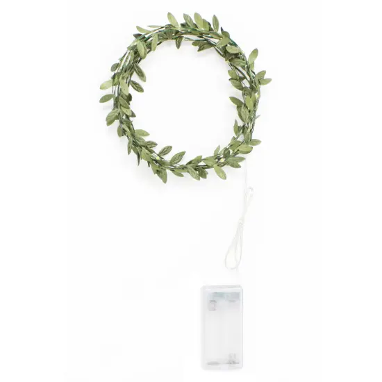 Perfect Holiday Leaf Fairy Lights - Battery Operated Green {4}