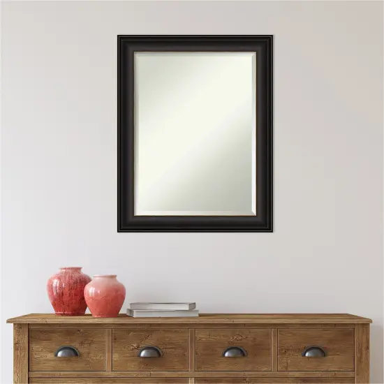 Beveled Bathroom Wall Mirror, Trio Oil Rubbed Bronze Frame {5}