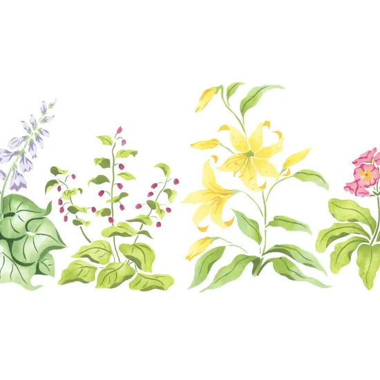 Smaller Hosta Mix Wall Stencil | 1900 by Designer Stencils | Floral Stencils | Reusable Art Craft Stencils for Painting on Walls, Canvas, Wood | Reusable Plastic Paint Stencil for Home Makeover | Easy to Use & Clean Art Stencil {2}