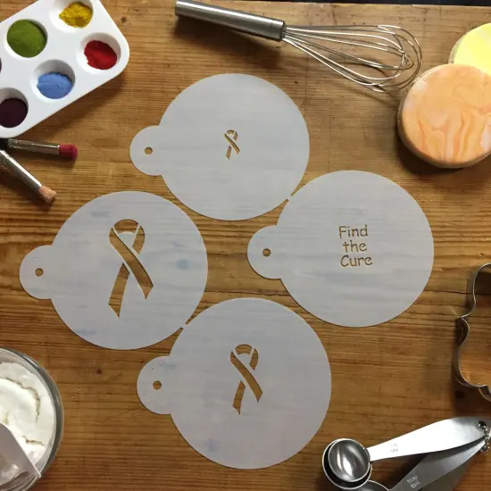 Find the Cure Cookie Stencils | C250 by Designer Stencils | Cookie Decorating Tools | {4}