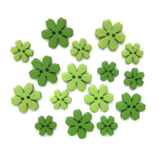 Buttons Galore and More Flower Shaped Novelty Buttons for Sewing & Craft - 48 Buttons Lily {7}