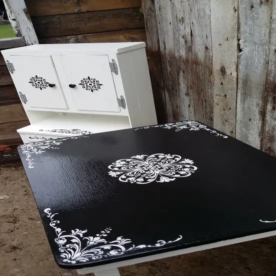 Turn of The Century Medallion Embossing 12 x 12 Stencil | FS012 by Designer Stencils | Mandala & Medallion Stencils | Reusable Stencil for Painting on Wood, Wall, Tile, Canvas, Paper, Fabric, Furniture, Floor | Stencil for Home Makeover {4}