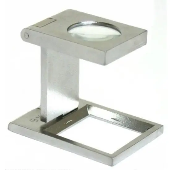 8X Folding Magnifier Pocket Eye Loupe Stamps Coins {1}