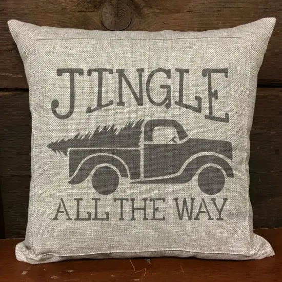 Jingle All the Way Vintage Truck & Tree Embossing 12 x 12 Stencil | FS095 by Designer Stencils | Word & Phrase Stencils | Reusable Stencils for Painting on Wood, Wall, Tile, Canvas, Paper, Fabric, Furniture, Floor | Stencil for Home Makeover {3}