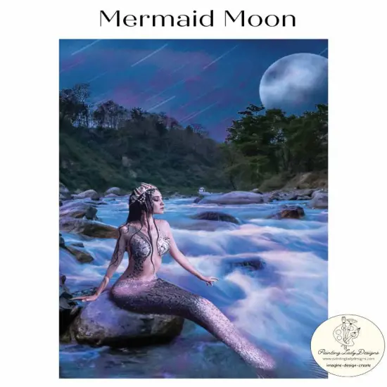 Mermaid Moon Decoupage and Mixed Media Papers24x36 inches {1}