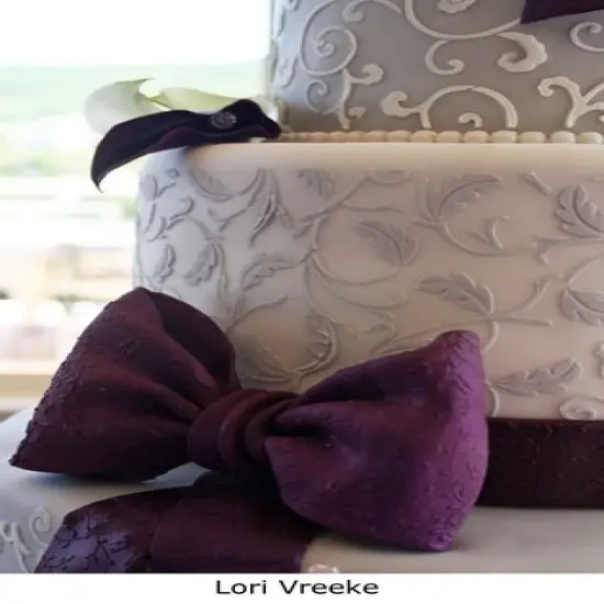 Leafy Scroll Cake Stencil | C358 by Designer Stencils | Cake Decorating Tools | Baking Stencils for Royal Icing, Airbrush, Dusting Powder | Reusable Plastic Food Grade Stencil for Cakes | Easy to Use & Clean Cake Stencil {4}