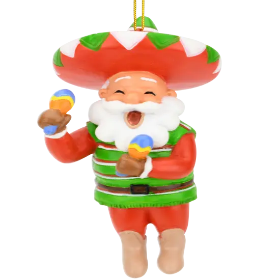 Fiesta Santa Christmas Ornament {2}