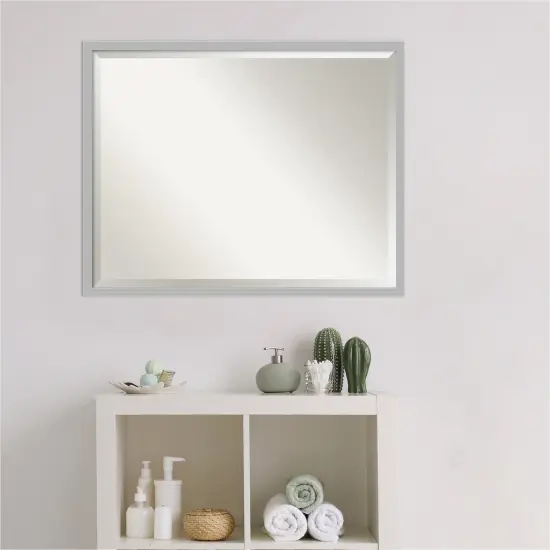 Beveled Bathroom Wall Mirror, Hera Chrome Frame {6}