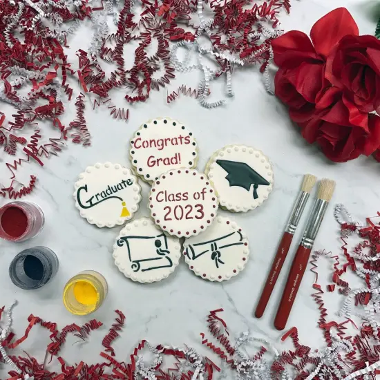 Graduate Cookie Stencils | C207-25 by Designer Stencils | Cookie Stencils for Royal Icing, Airbrush, Dusting Powder | {2}