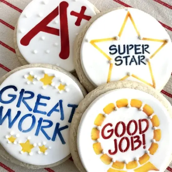 School Days Cookie Stencil Set | C1018 by Designer Stencils | Cookie Decorating Tools | {2}