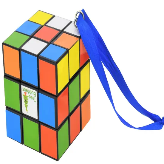 Tree Buddees Colored Puzzle Cube Christmas Ornament {4}