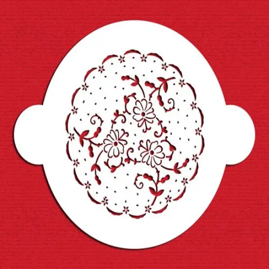 Wedding Veil Cake Stencil | C112 by Designer Stencils | Cake Decorating Tools | Baking Stencils for Royal Icing, Airbrush, Dusting Powder | Reusable Plastic Food Grade Stencil for Cakes | Easy to Use & Clean Cake Stencil {1}