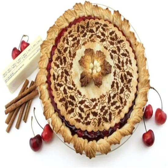 Holly Ring and Side Cake Stencil | C166 by Designer Stencils | Cake Decorating Tools | {2}