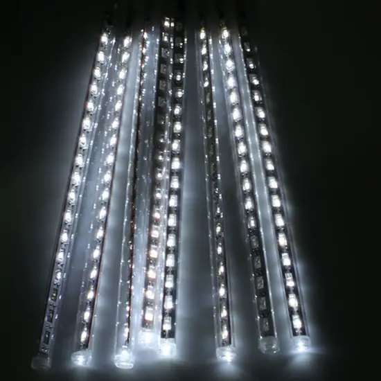 Perfect Holiday 8 Tubes Snowfall 50cm - Icicle Lights White {2}