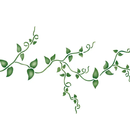 Small Free Form Vine Wall Stencil | 2174 by Designer Stencils | Reusable Art Craft Stencils for Painting on Walls, Canvas, Wood | {2}