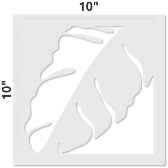 Graphic Leaf Embossing 12 x 12 Stencil | FS060 by Designer Stencils | Reusable Stencils for Painting | {2}