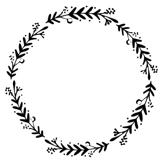 Berry Wreath Embossing 12 x 12 Stencil | FS018 by Designer Stencils | Floral Stencils | Reusable Stencils for Painting on Wood, Wall, Tile, Canvas, Paper, Fabric, Furniture, Floor | Reusable Stencil for Home Makeover | Easy to Use & Clean {1}