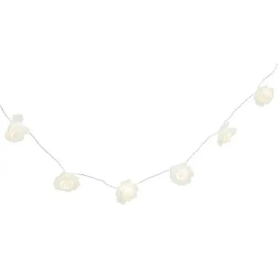 Perfect Holiday 20 LED 5MM Lights With PE Rose Flowers {2}