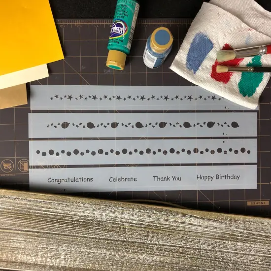 Celebration Ribbons Cake Stencils | C230 by Designer Stencils | Cake Decorating Tools | {4}