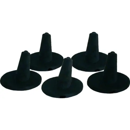 5 Display Ring Finger Solitaire Velvet Black {1}