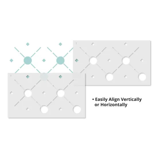 Rosette Grid Wallpaper Wall Stencil | 2458 by Designer Stencils | Pattern Stencils | Reusable Stencils for Painting | Safe & Reusable Template for Wall Decor | Try This Stencil Instead of a Wallpaper | Easy to Use & Clean Art Stencil Pattern {4}