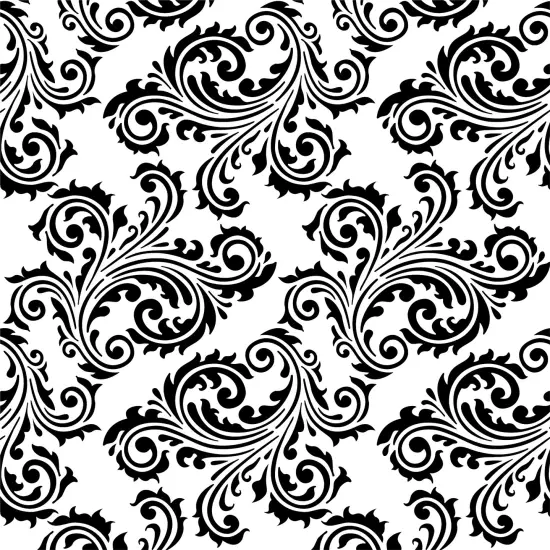 Scroll Damask Embossing 12 x 12 Stencil | FS072 by Designer Stencils | Pattern Stencils | Reusable Stencils for Painting on Wood, Wall, Tile, Canvas, Paper, Fabric, Furniture, Floor | Try Instead of a Wallpaper | Easy to Use & Clean {1}