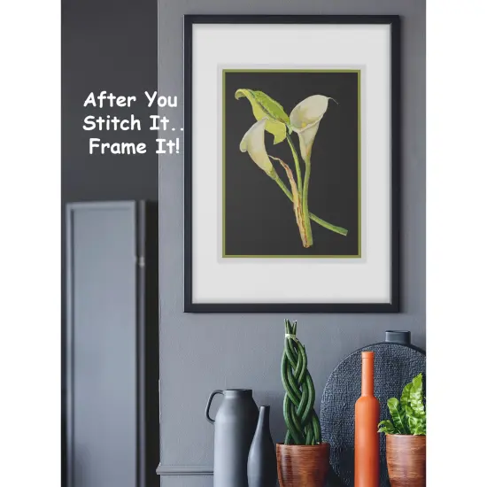 Calla Lily Flowers by Mary Delany Counted Cross Stitch Pattern {4}