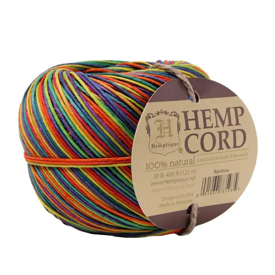 Hemptique #20 1mm Hemp Cord Balls Jewelry Making Macrame Crochet Crafting Gift Wrapping Outdoor Gardening White {2}