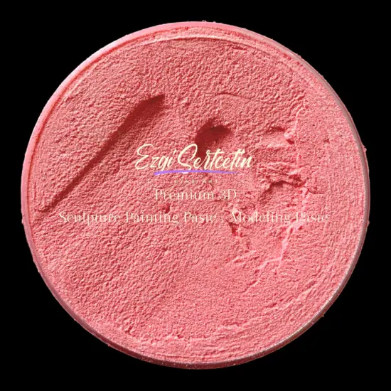 3D Premium Sculpture Painting Paste|Texture Paste|Decorative Plaster|Ready to Use|Ideal for Artwork|Stencil|Flowers|Texture|Art Relief|New Formula| 6 oz by Volume|Ezgi Sertcetin Metallic pink {1}