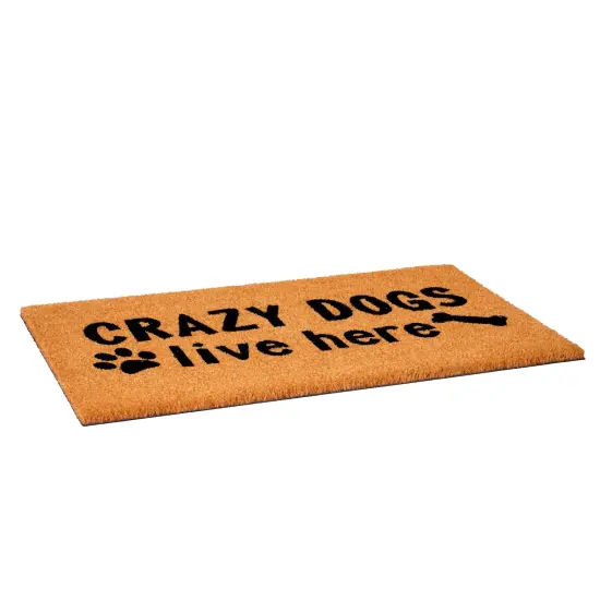 108781729 Crazy Dogs Live Here Doormat {5}