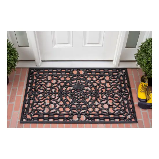 Pineapple Heritage Rubber Doormat {4}