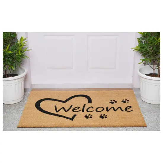 Open Heart Paws Doormat {5}