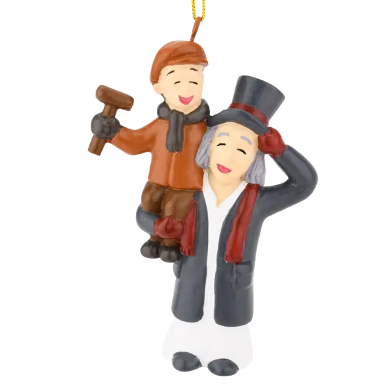 Scrooge & Tiny Tim from A Christmas Carol Ornament {1}
