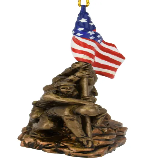 US Marine Corps War Memorial Iwo Jima Statue Christmas Ornament {6}