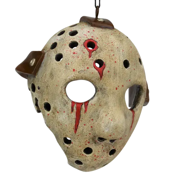 Bloody Hockey Mask Halloween Ornament Scary Decoration {1}