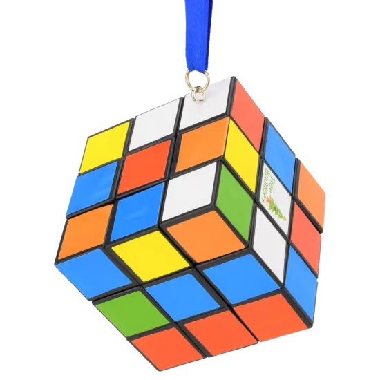 Tree Buddees Colored Puzzle Cube Christmas Ornament {1}