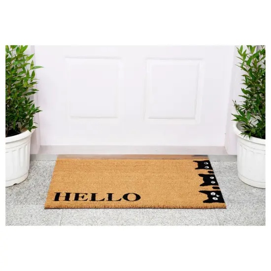 Peeking Kitties Doormat {3}