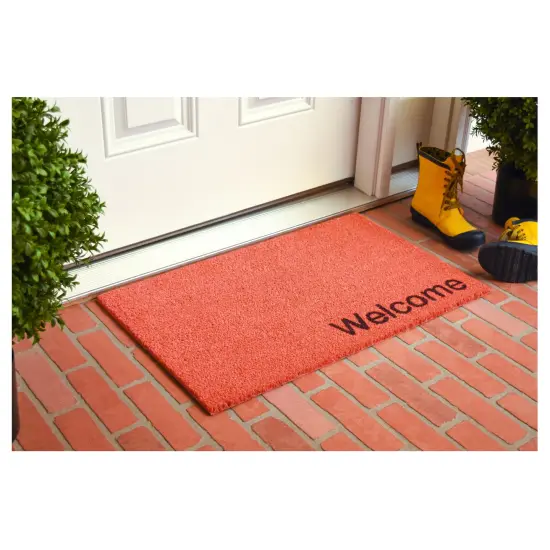 Collins Pink Pastel Welcome Doormat {5}