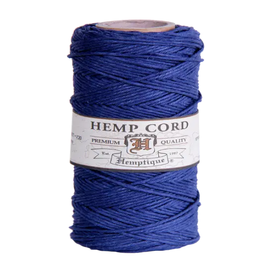 Hemptique 1mm #20 Hemp Cord Spools Jewelry Making Macrame Crochet Crafting Gift Wrapping Navy blue {1}