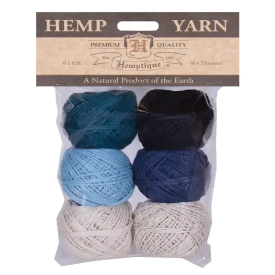 Hemptique Hemp Yarn Bon Bons Eco Friendly Sustainable Naturally Grown Jewelry Bracelet Making Paper Crafting Scrapbooking Bookbinding Mixed Media Crocheting Macrame Seasonal Holiday Gift Wrapping Outdoor Gardening Denim {1}