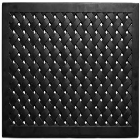 Hampton Weave Rubber Mat {1}