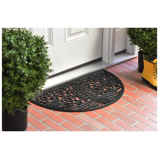 Pineapple Grandeur Rubber Doormat {2}