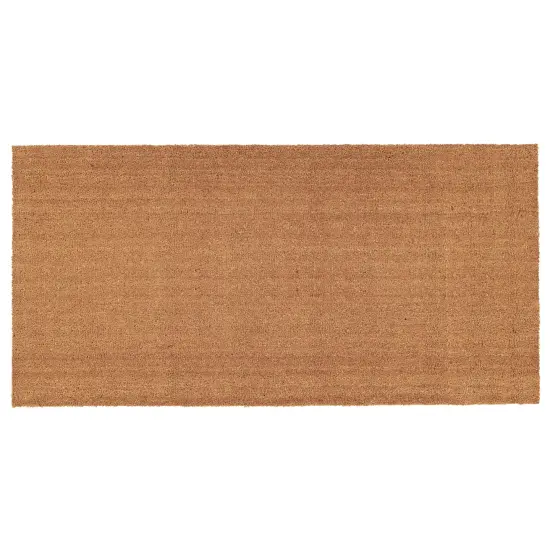 Natural Coir with Vinyl backing Doormat {1}