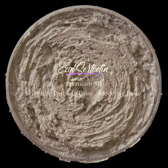 3D Premium Sculpture Painting Paste|Texture Paste|Decorative Plaster|Ready to Use|Ideal for Artwork|Stencil|Flowers|Texture|Art Relief|New Formula| 6 oz by Volume|Ezgi Sertcetin Nude {1}