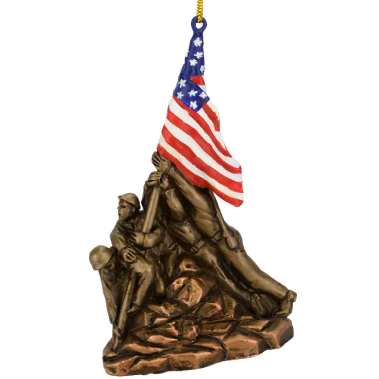 US Marine Corps War Memorial Iwo Jima Statue Christmas Ornament {1}