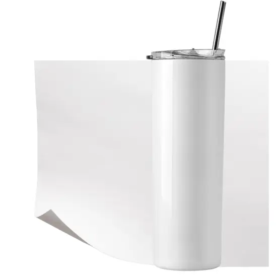 Precut Butcher Paper Sheets for Sublimation Tumblers & Beer Can Glass, White, Uncoated {1}