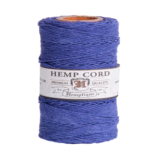 Hemptique 1mm #20 Hemp Cord Spools Jewelry Making Macrame Crochet Crafting Gift Wrapping Dusty blue {1}