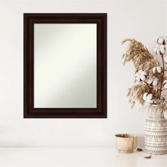 Amanti Art Non-Beveled Wall Mirror, Coffee Bean Brown Frame {5}