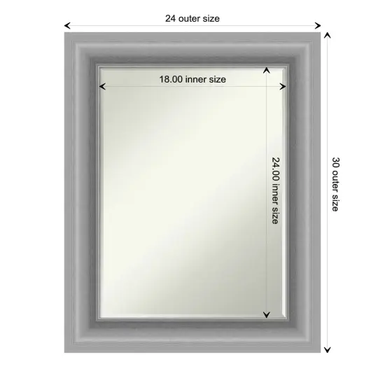 Petite Bevel Wall Mirror, Peak Polished Nickel Frame {1}