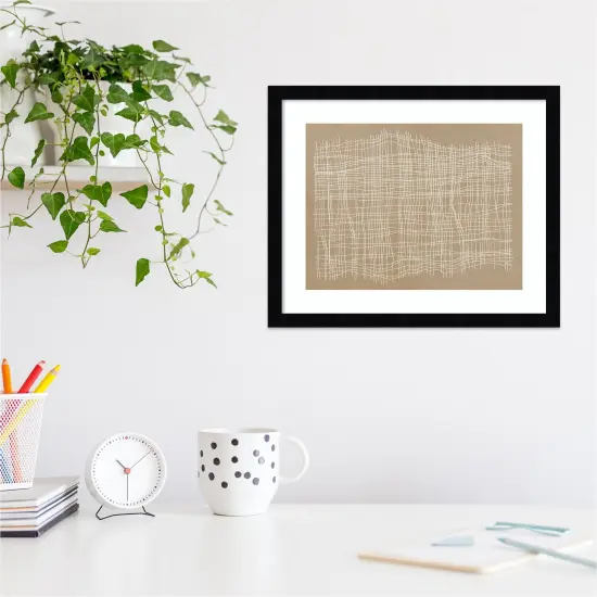 Basket Weave by Tom Reeves Wood Framed Wall Art Print {4}